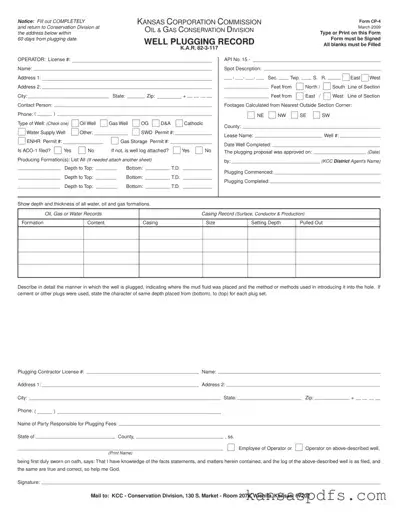 Kansas Cp 4 PDF Form