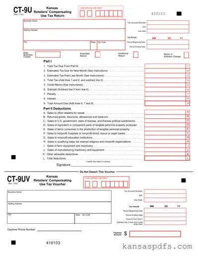 Kansas Ct 9U PDF Form