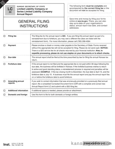 Kansas Lc 50 PDF Form